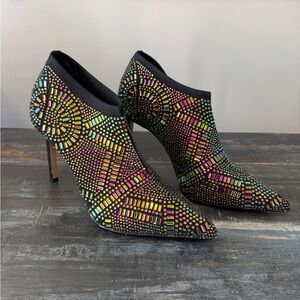 Elegant Studded Stiletto Ankle Boots Thalia Sode Sz 7.5M. Like new. Comfortable